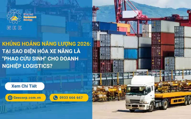 Khủng Hoảng Năng Lượng 2026: Tại Sao Điện Hóa Xe Nâng Là 
