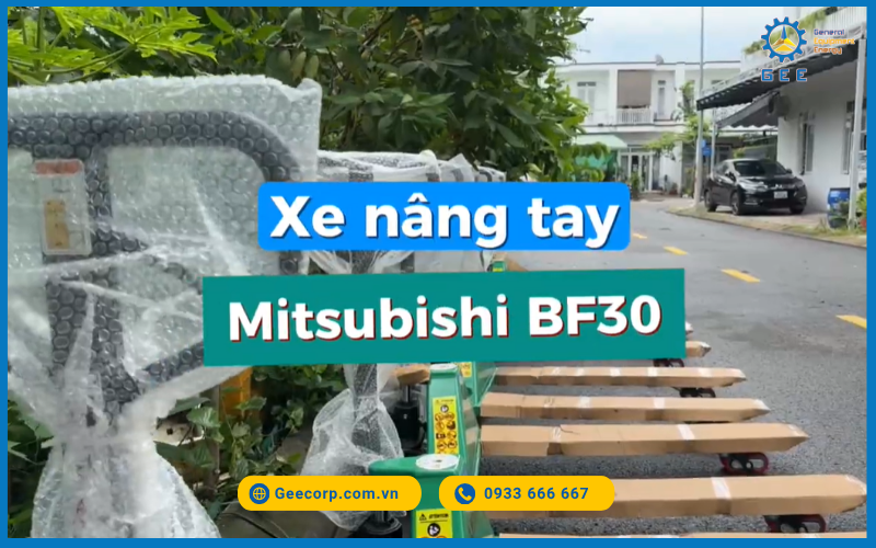 Bàn Giao 8 Xe Nâng Tay Mitsubishi BF30 (3 Tấn) Cho Nicotex Nam Thái Dương