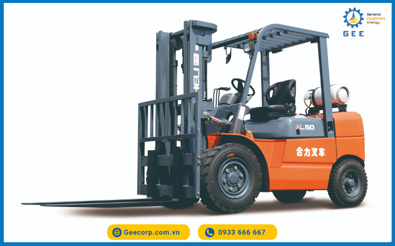 Xe nâng dầu Heli H2000 Series 8 - 10 tấn với động cơ mạnh mẽ và khung gầm chắc chắn, lựa chọn giá trị cao cho kho bãi lớn.