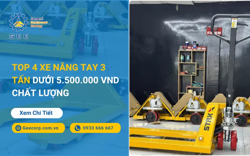 Top 4 Xe Nâng tay 3 Tấn Dưới 5.500.000 VND Chất Lượng