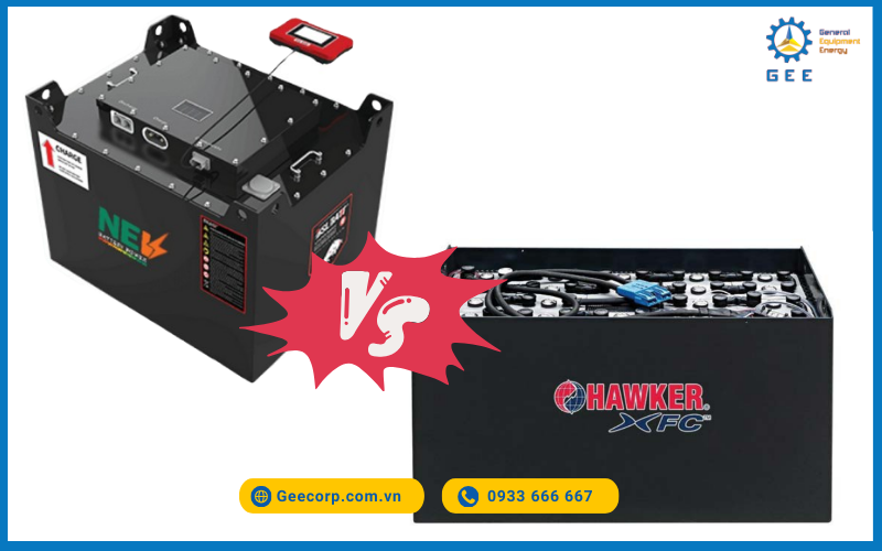 Nên chọn pin lithium hay pin axit chì cho xe nâng kho lạnh?