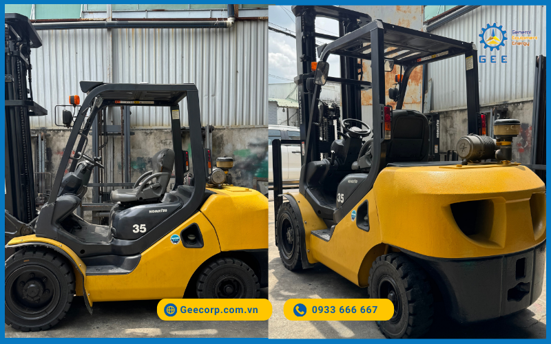 Xe nâng dầu Komatsu 3.5 tấn cao 6m