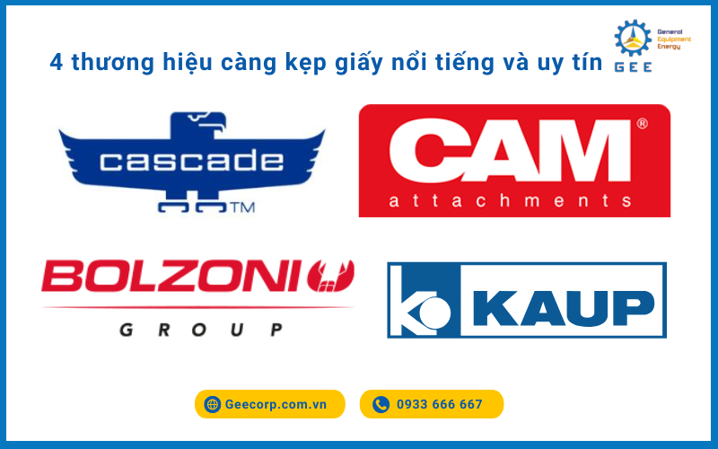 4 thương hiệu càng kẹp giấy nổi tiếng và uy tín.