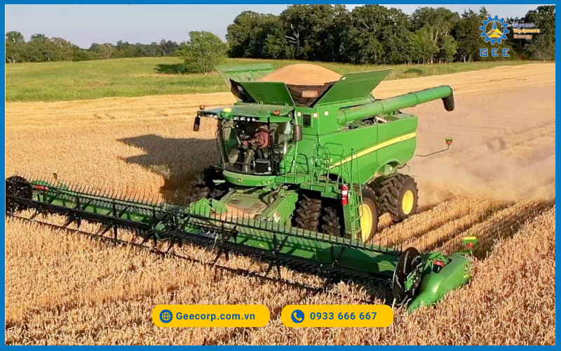 John Deere ứng dụng trong canh tác lúa.