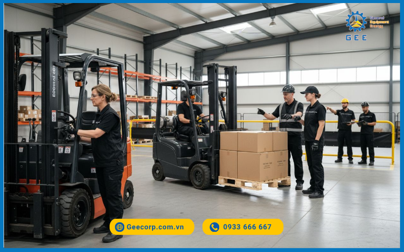 Không biết khả năng tải của xe nâng.