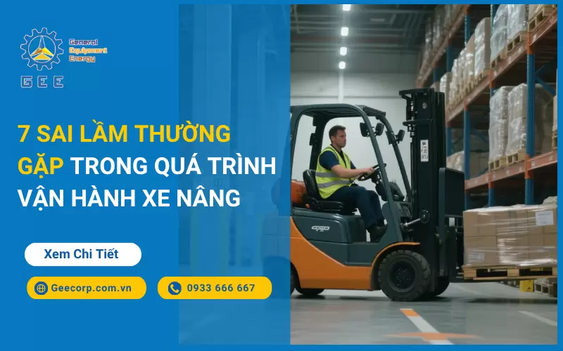 7 Sai Lầm Thường Gặp Trong Quá Trình Vận Hành Xe Nâng Hàng