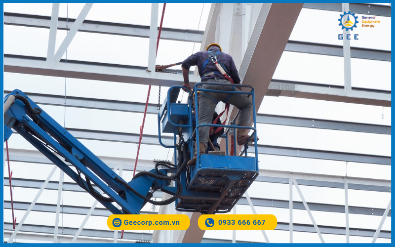 Ứng dụng của xe nâng người.