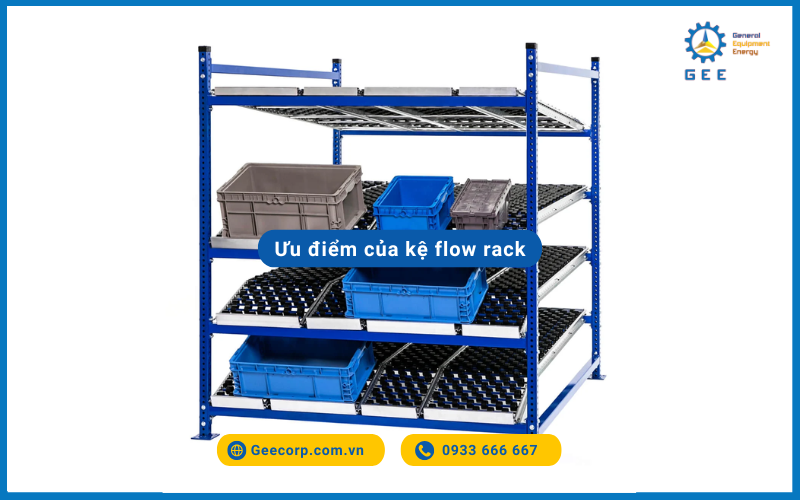 Ưu điểm của kệ Flow Rack.