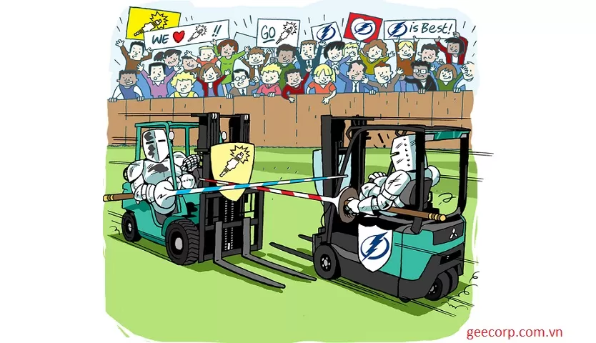 Xe Nâng Điện Vs Xe Nâng IC: Trận Chiến Liên Tục