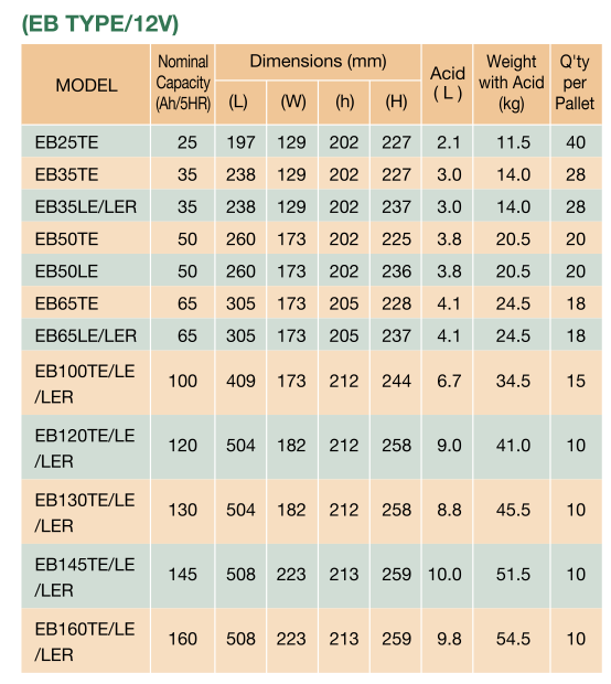 Ắc quy xe nâng điện GS Yuasa