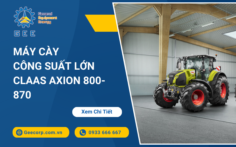 Máy cày công suất lớn CLAAS AXION 800-870