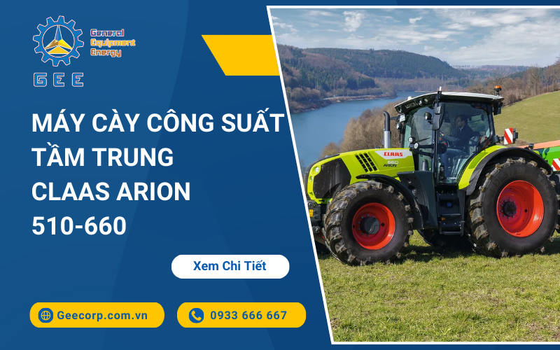 Máy cày công suất tầm trung CLAAS ARION 510-660