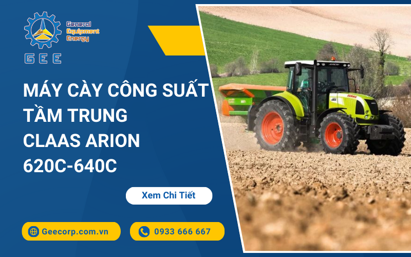 Máy cày công suất tầm trung CLAAS ARION 620C-640C