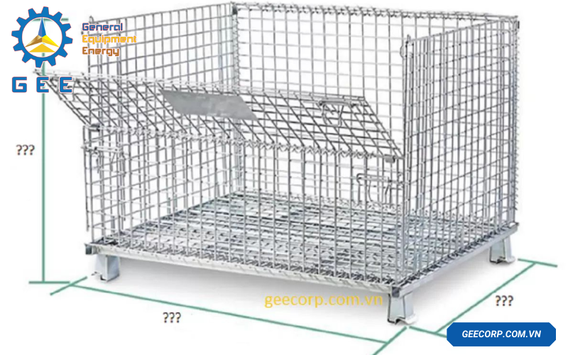 Pallet Lưới Không Có Bánh Xe