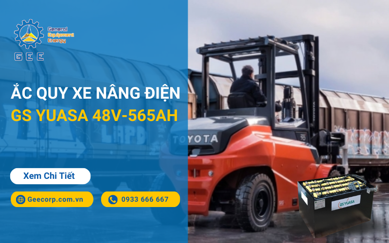 Ắc quy xe nâng điện GS Yuasa 48V-565Ah