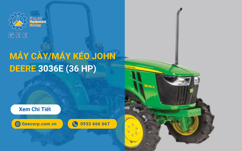 Máy cày/Máy kéo John Deere 3036E (36 HP)