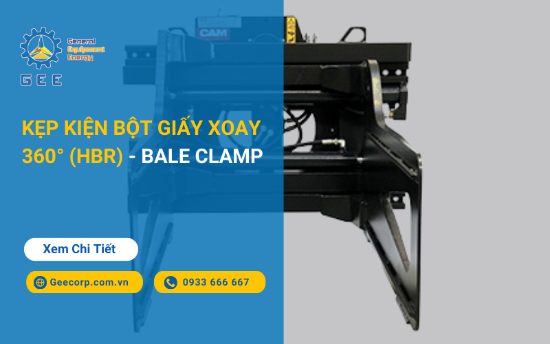 Kẹp kiện bột giấy xoay 360° (HBR) - Bale clamp