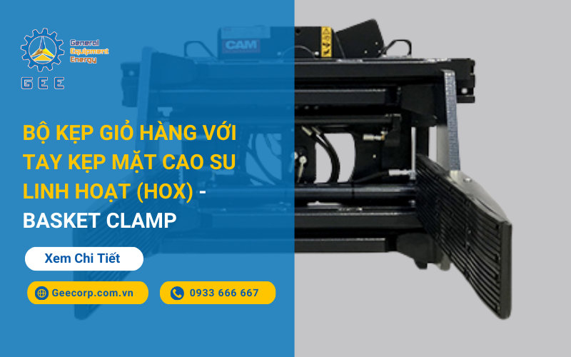 Bộ kẹp giỏ hàng với tay kẹp mặt cao su linh hoạt (HOX) - Basket clamp