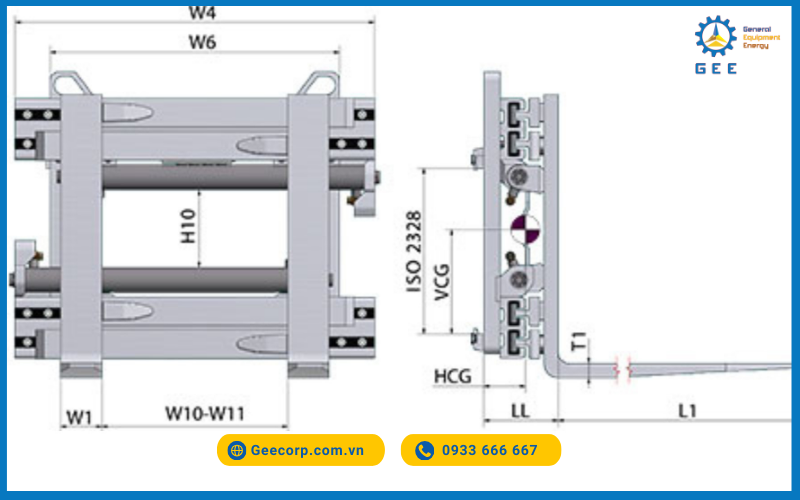 Bộ kẹp càng nâng (HF-T) - Fork clamp
