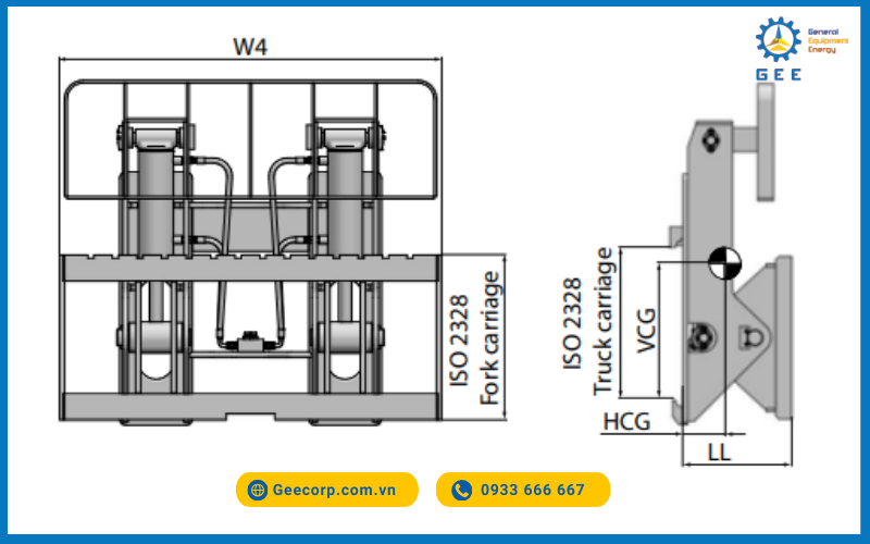 Giá đỡ càng bản lề - Hinged carriage