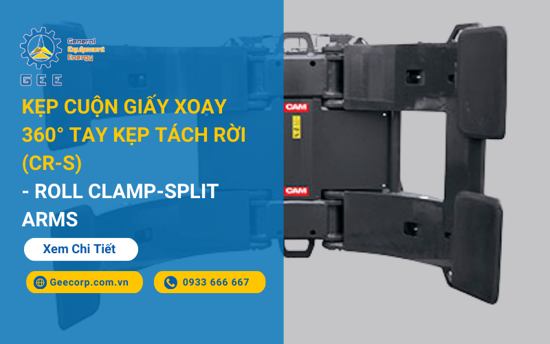 Kẹp cuộn giấy xoay 360° tay kẹp tách rời (CR-S) - Roll clamp-split arms