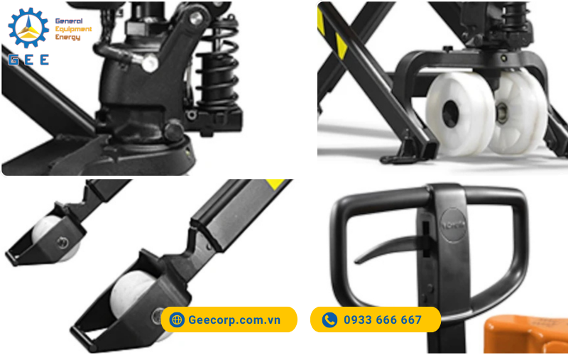 Xe nâng tay thân hẹp platform pallet Toyota Staxio Double Stacker (2 tấn)