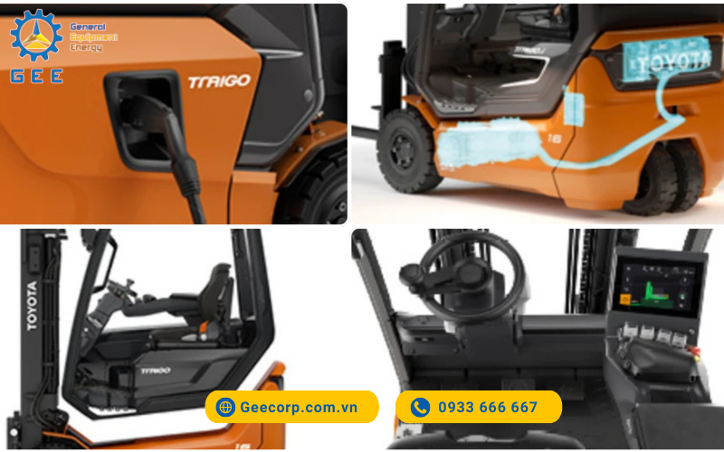 Xe nâng điện 4 bánh Toyota Traigo48 (1.6 - 2 tấn)