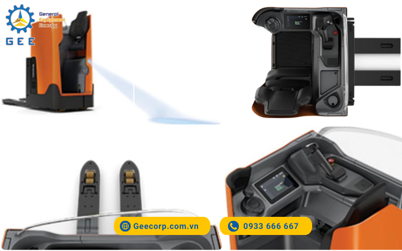 Xe nâng tay điện đứng lái Toyota Levio (2 tấn)