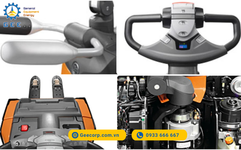 Xe nâng tay platform pallet Toyota Staxio Double Stacker (2 tấn)