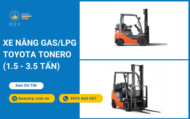 Xe nâng gas/LPG Toyota Tonero (1.5 - 3.5 tấn)