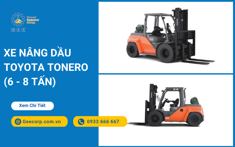 Xe nâng gas/LPG Toyota Tonero (6 - 8 tấn)
