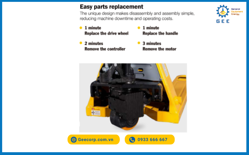 Xe nâng tay điện Lithium STAXX (1.5 - 2 Tấn)