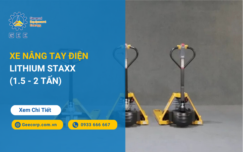 Xe nâng tay điện Lithium STAXX (1.5 - 2 Tấn)