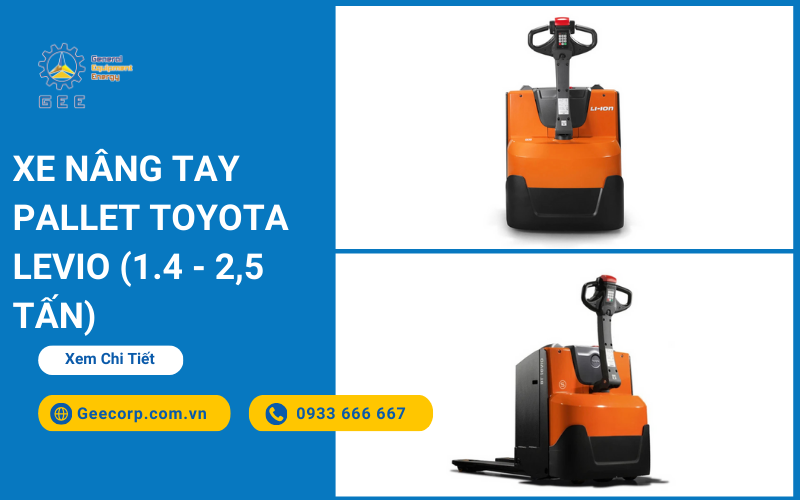 Xe nâng tay pallet Toyota Levio (1.4 - 2.5 tấn)