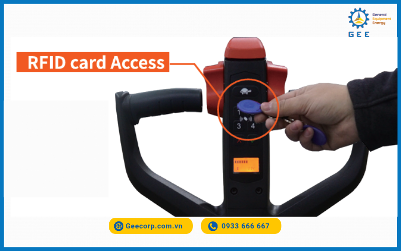 Tính năng thẻ RFID của Xe nâng stacker Noblelift PSE12N 1.2 Tấn (1.2T)