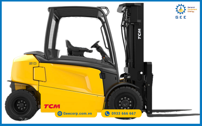 Xe nâng điện cân bằng TCM 4 bánh FHB Series (4 – 5.5 Tấn) là dòng xe nâng điện lốp hơi hiệu suất cao, được thiết kế để vận hành ổn định, linh hoạt và êm ái trong mọi môi trường làm việc.