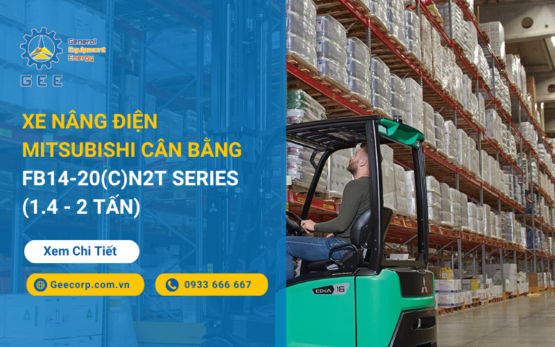 Xe nâng điện Mitsubishi cân bằng FB14-20(C)N2T Series (1.4 - 2 Tấn)