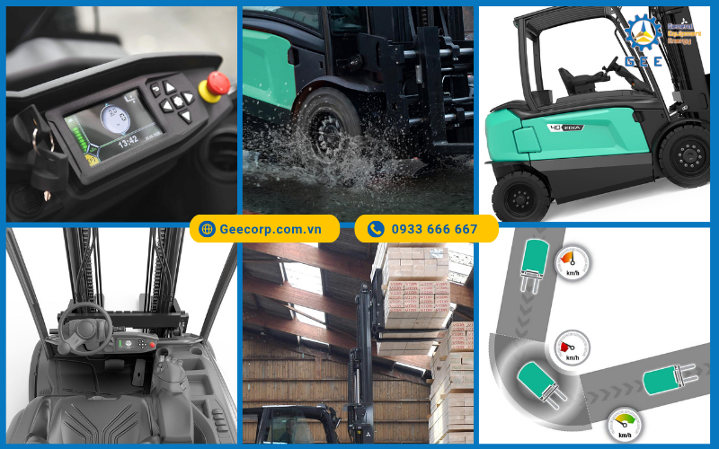 Đặc điểm nổi bật của Đặc điểm nổi bật của xe nâng điện Mitsubishi cân bằng FB40-55(C)N(H) Series (4 - 5.5 Tấn)