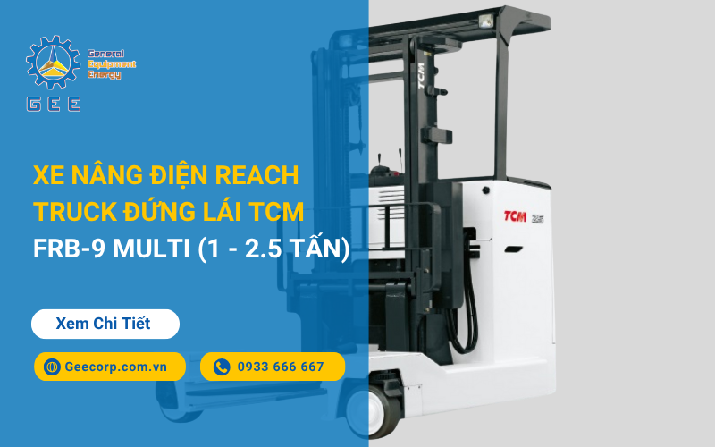 Xe nâng điện Reach Truck đứng lái TCM FRB-9 Multi (1 - 2.5 Tấn)