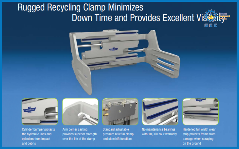 Ưu điểm của càng kẹp giấy Drum Clamps J-series hiệu Cascade.