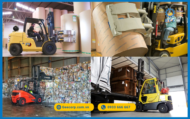 Xe nâng thường xuyên làm việc trong môi trường nhiều bụi xơ giấy có thể gây ra tình trạng nghẹt lọc gió.