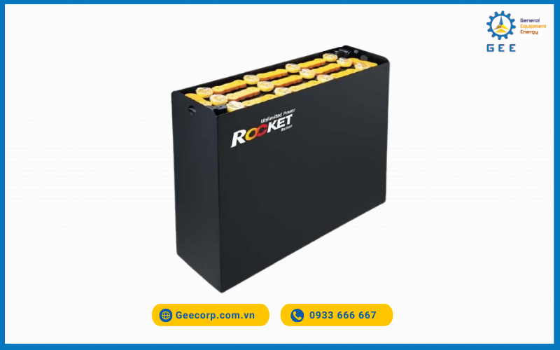Ắc quy xe nâng điện Rocket 24V.