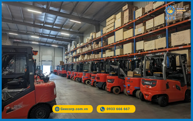 Xưởng sản xuất xe nâng Heli.