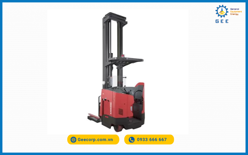Xe tay điện reach truck Raymond.