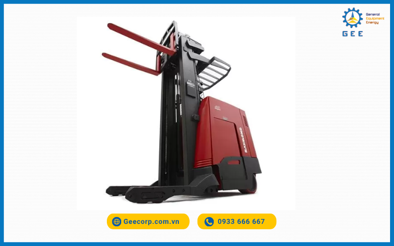 Xe tay điện reach truck Raymond.
