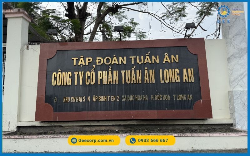 Đối tác CTCP Tuấn Ân Long An của GEE Việt Nam