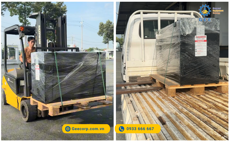 Mỗi bình được niêm phong đúng quy cách