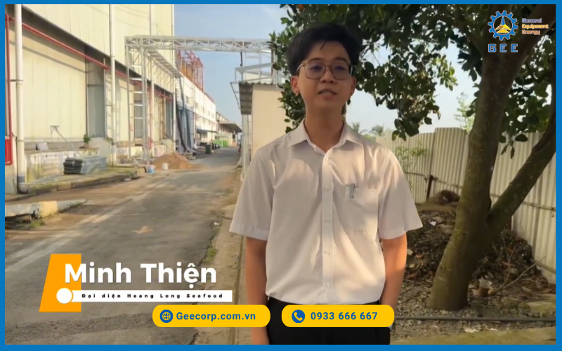 Anh Minh Thiện - Đại diện công ty Hoang Long Seafood