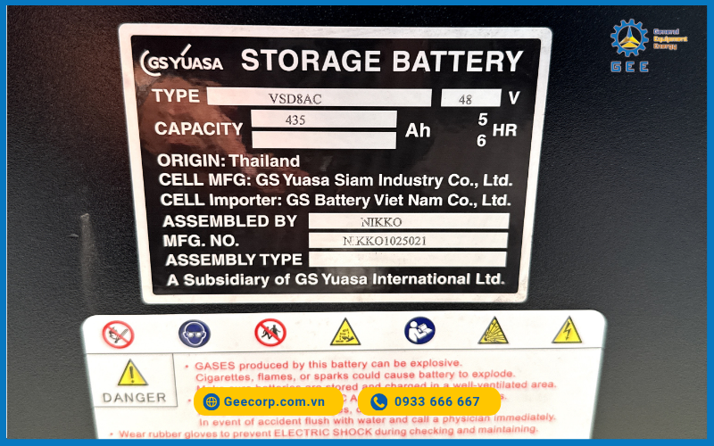 GS Yuasa nổi tiếng với các sản phẩm ắc quy chất lượng cao, đặc biệt là ắc quy axit chì.
